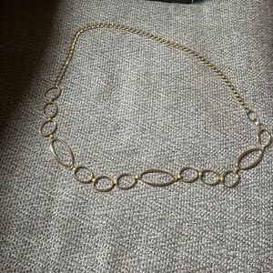 Gold Infinity Pattern Adjustable Belt Accessory